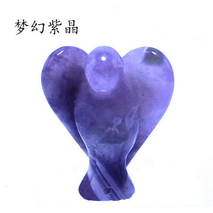 天然水晶天使玻璃杯摆件装饰天然水晶原石跨境产品厂家直销