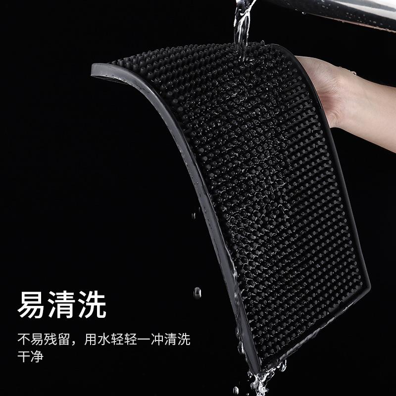 整箱pvc软胶防滑沥水垫隔热杯垫调酒滤水吧台垫黑色多规格酒吧垫