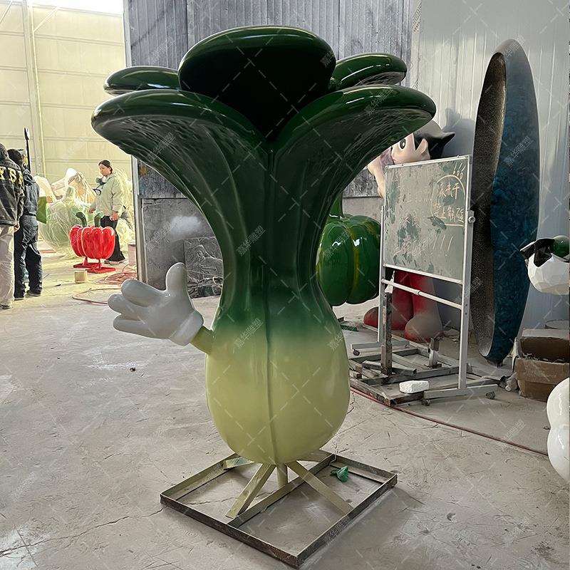 仿真水果蔬菜雕塑玻璃钢户外农场庄园林景观大型草莓白菜装饰摆件