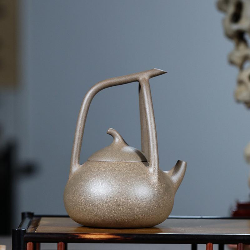 宜兴原矿老段泥紫砂壶全手工制作 东坡提梁壶家用茶具泡茶壶