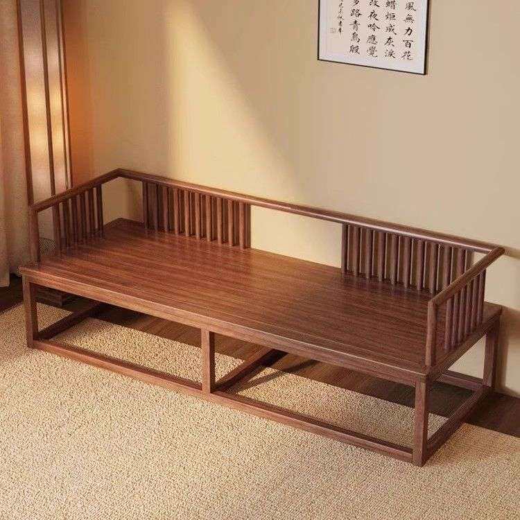 新中式实木罗汉床小户型家用客厅床榻沙发床现代简约贵妃床躺椅