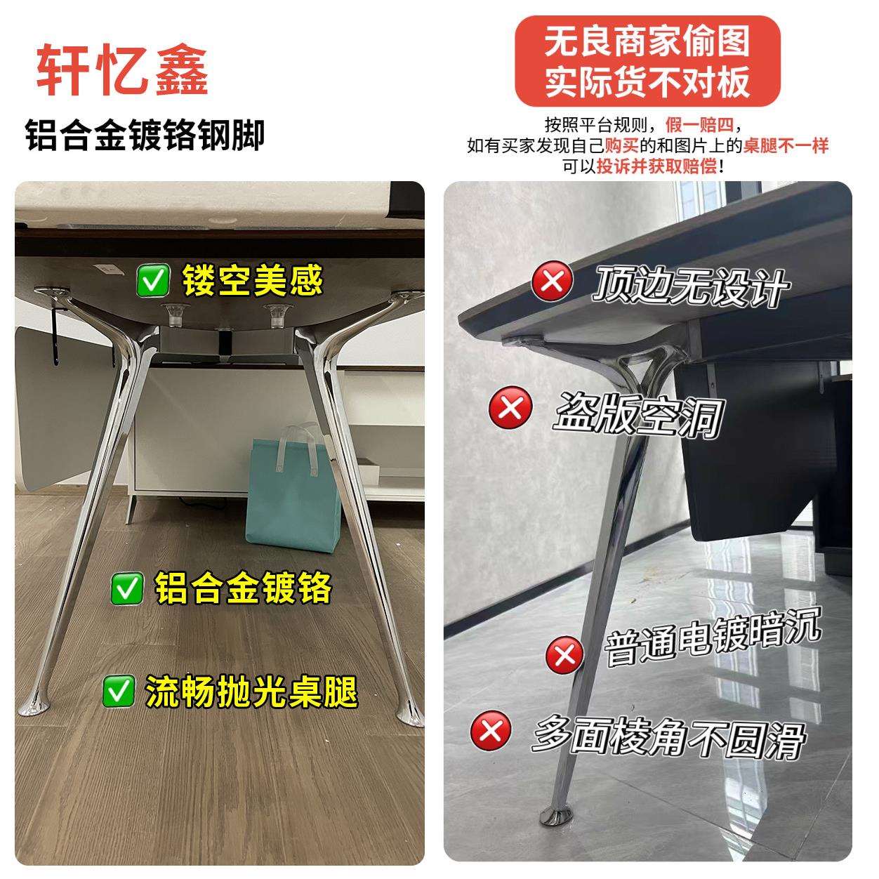 老板办公桌简约现代总裁桌经理主管桌办公桌椅组合单人办公桌厂家