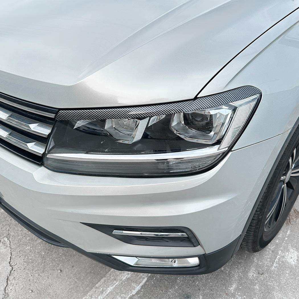 适用大众途观Tiguan MK2 2017-2020 前大灯灯眉车贴外饰跨境改装