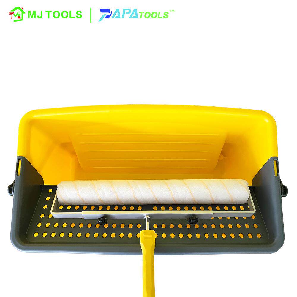 Paint Scuttle长方形滚轮式拉手42L升容器大型滚筒刷子油漆桶