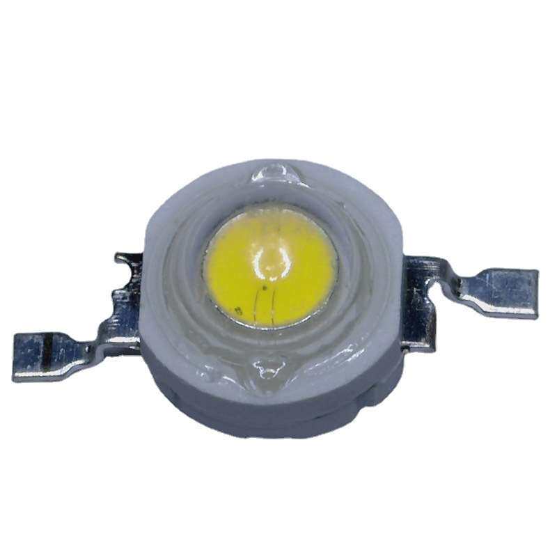 厂家 供应1w大功率LED灯珠120-130lm正白 仿流明led大灯珠