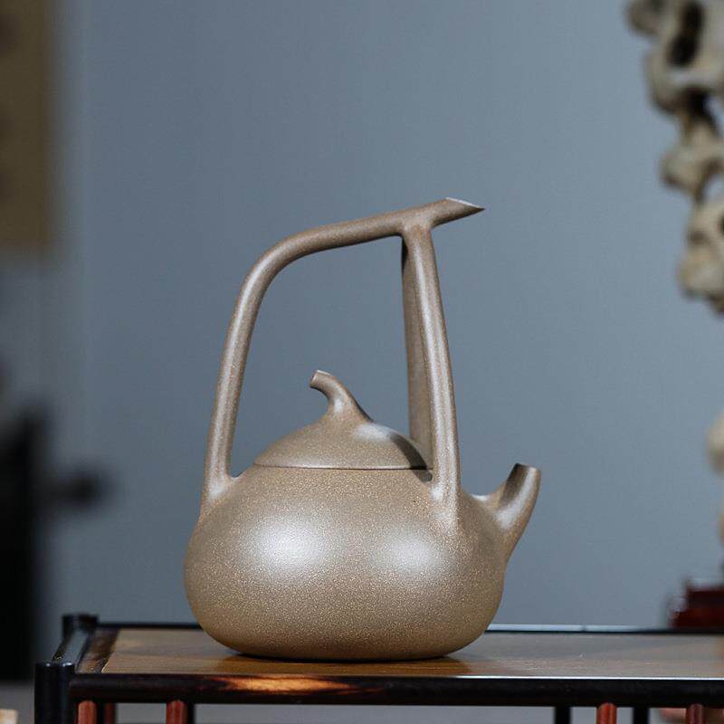 宜兴原矿老段泥紫砂壶全手工制作 东坡提梁壶家用茶具泡茶壶