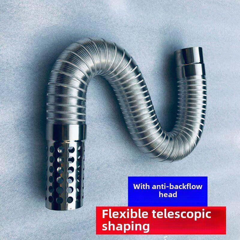 燃气热水器排气管纯铝伸缩软管强制排气直排加长排气管烟囱569 10