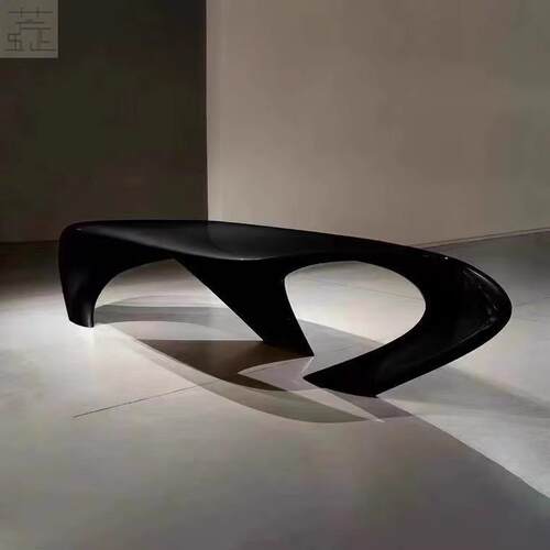 zaha hadid dune Table三角镂空设计师茶几售楼部酒店网红茶几