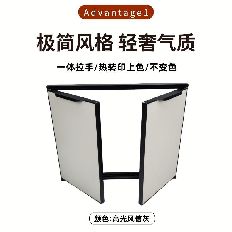 带框橱柜门新款高级铝合金碳晶门板厨房厨柜灶台门自装高级免打孔