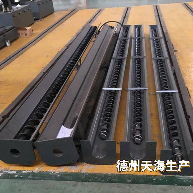 螺旋杠自动排屑器蛟龙叶片铁铝削铁屑输送机数控机床螺旋式排屑机