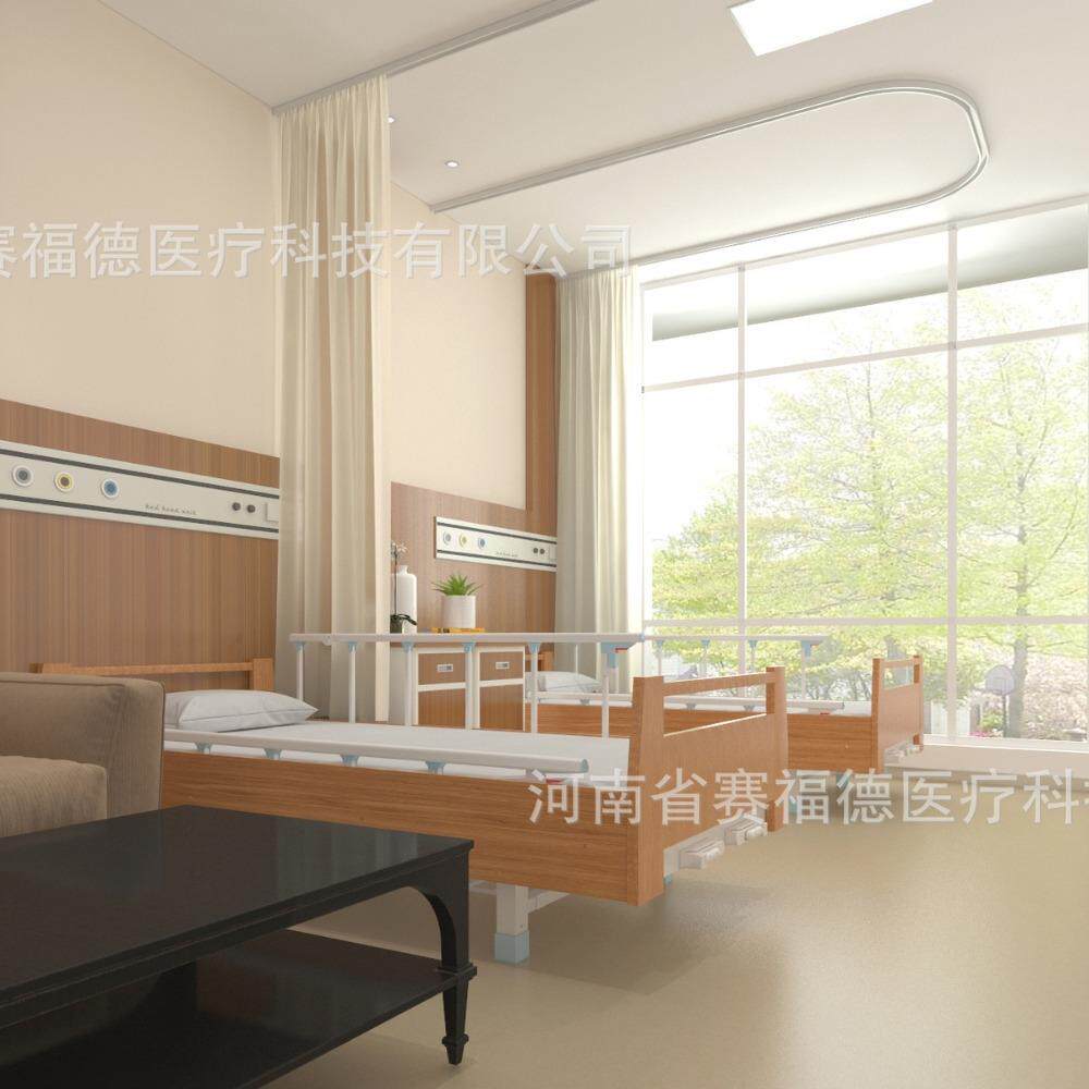 ABS床厂家适老化居家养老床单双手摇养老院起背抬腿升降老年人床