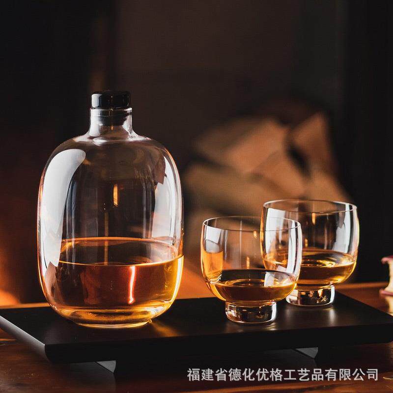 红点获奖作Nude 水晶玻璃清酒杯酒具套装 日式创意酒壶酒樽水具