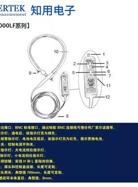 知用罗氏线圈CP9000LF系列低频柔性电流探头CP9600LF环周长700mm