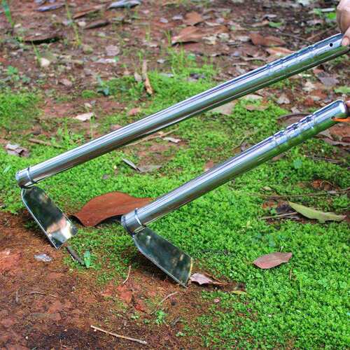 不锈钢小锄头园艺花锄农用除草耙子户外种菜挖笋全钢园林工具农具