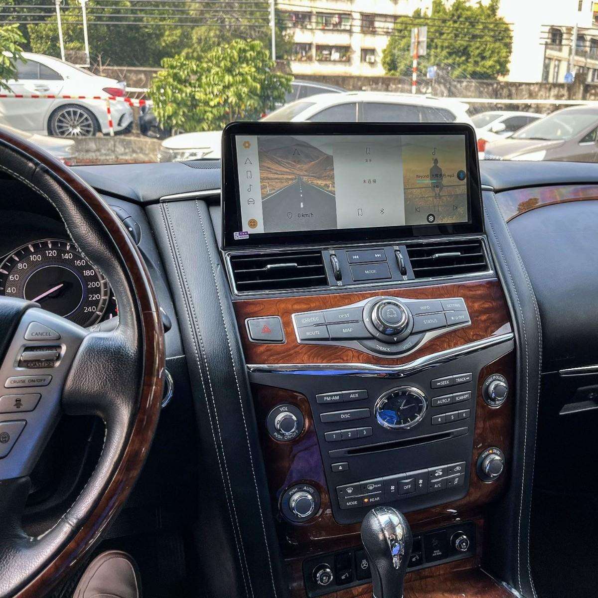 适用英菲尼迪QX80安卓导航12.3寸中控屏360专车专用一体机导航DVD