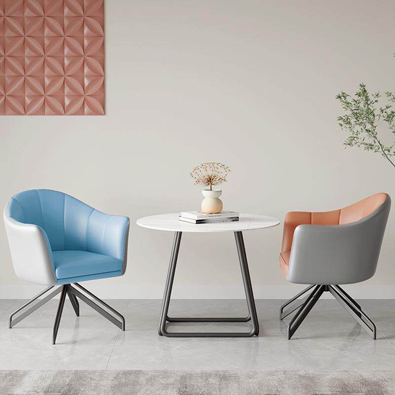 旋转椅子家用办公椅现代简约沙发椅网红阳台洽谈桌椅休闲靠背椅子