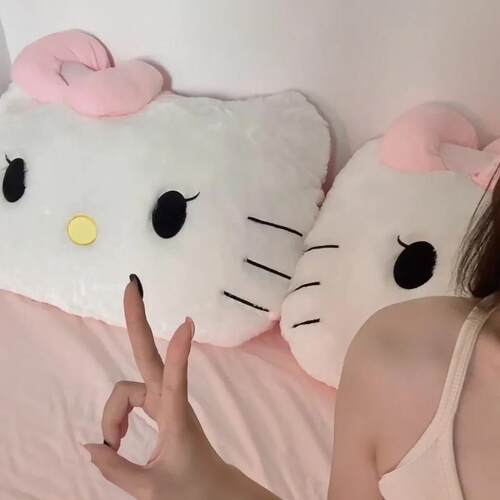 hellokitt抱枕床头靠垫宿舍汽车载靠枕哈喽kitty可爱沙发靠背垫