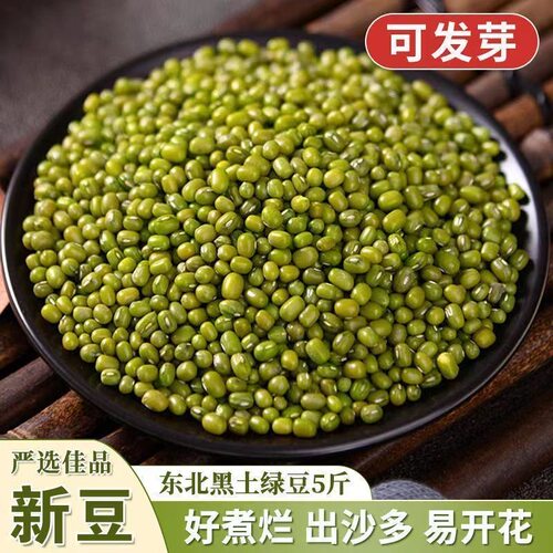东北新货绿豆可发芽农家新货绿豆薄皮优质绿豆粥绿豆糕原料 - 封面