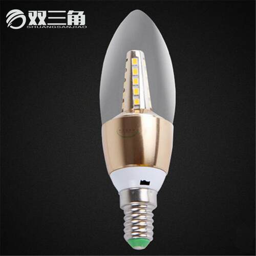 LED蜡烛灯 3W 5W新款拉尾泡蜡烛灯泡 E14小螺口尖泡led灯泡