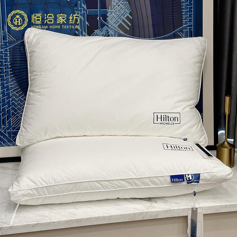 五星级酒店超细纤维立体单只全棉枕芯家用蓬松护颈舒适枕头