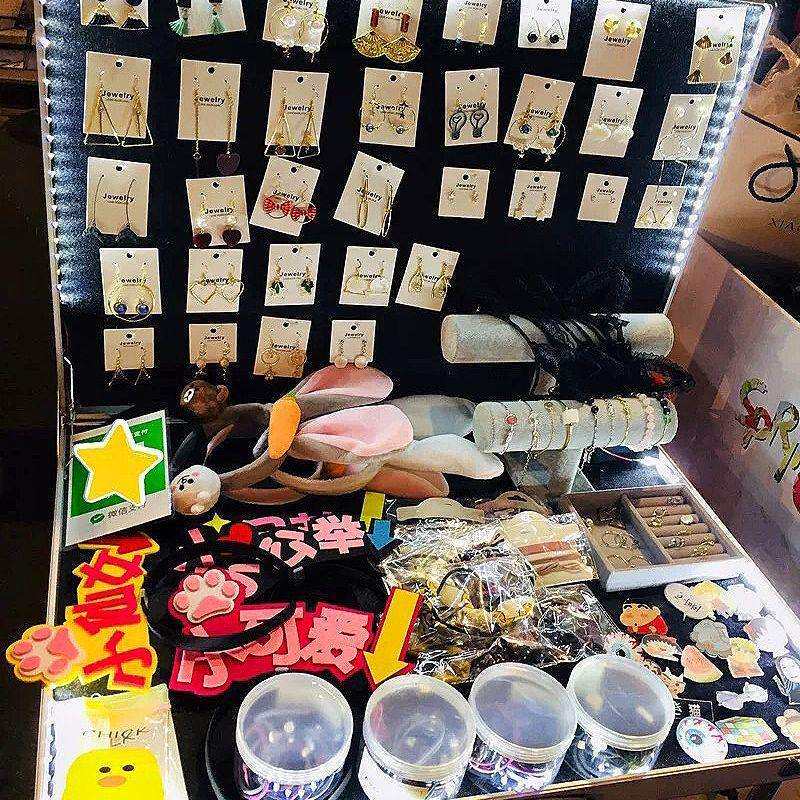 G2K摆摊箱夜市摆摊神器地摊箱首饰箱多功能可折叠饰品展示架桌铝