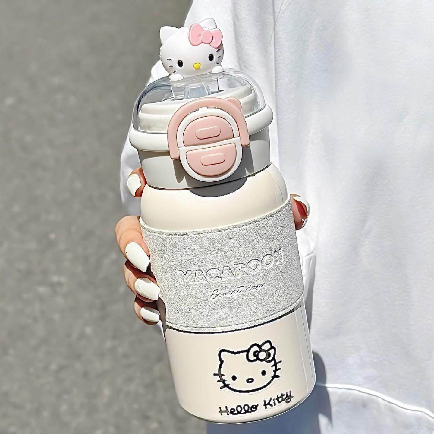 水杯保温杯卡通可爱女生高颜值学生水杯吸管杯子316不锈钢