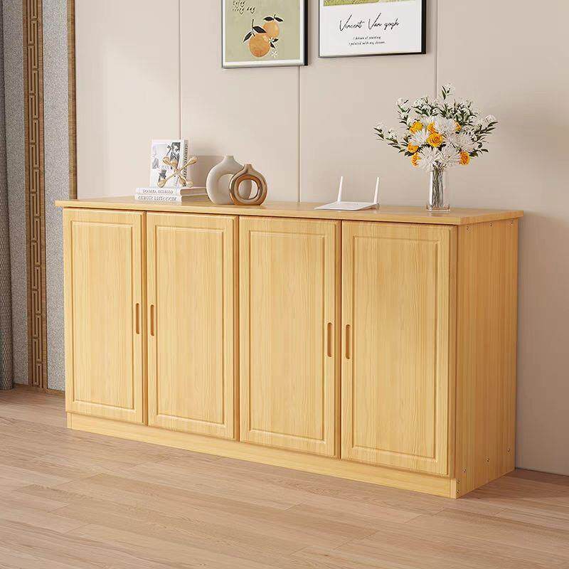 实木电视柜松木客厅家用储物柜现代收纳简约餐边卧室高款柜置