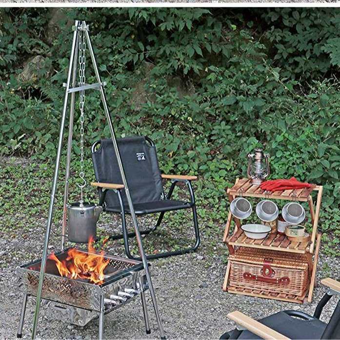 日式不锈钢烧烤架户外木炭烧烤炉家用便携式焖烤炉烤箱野外BBQ