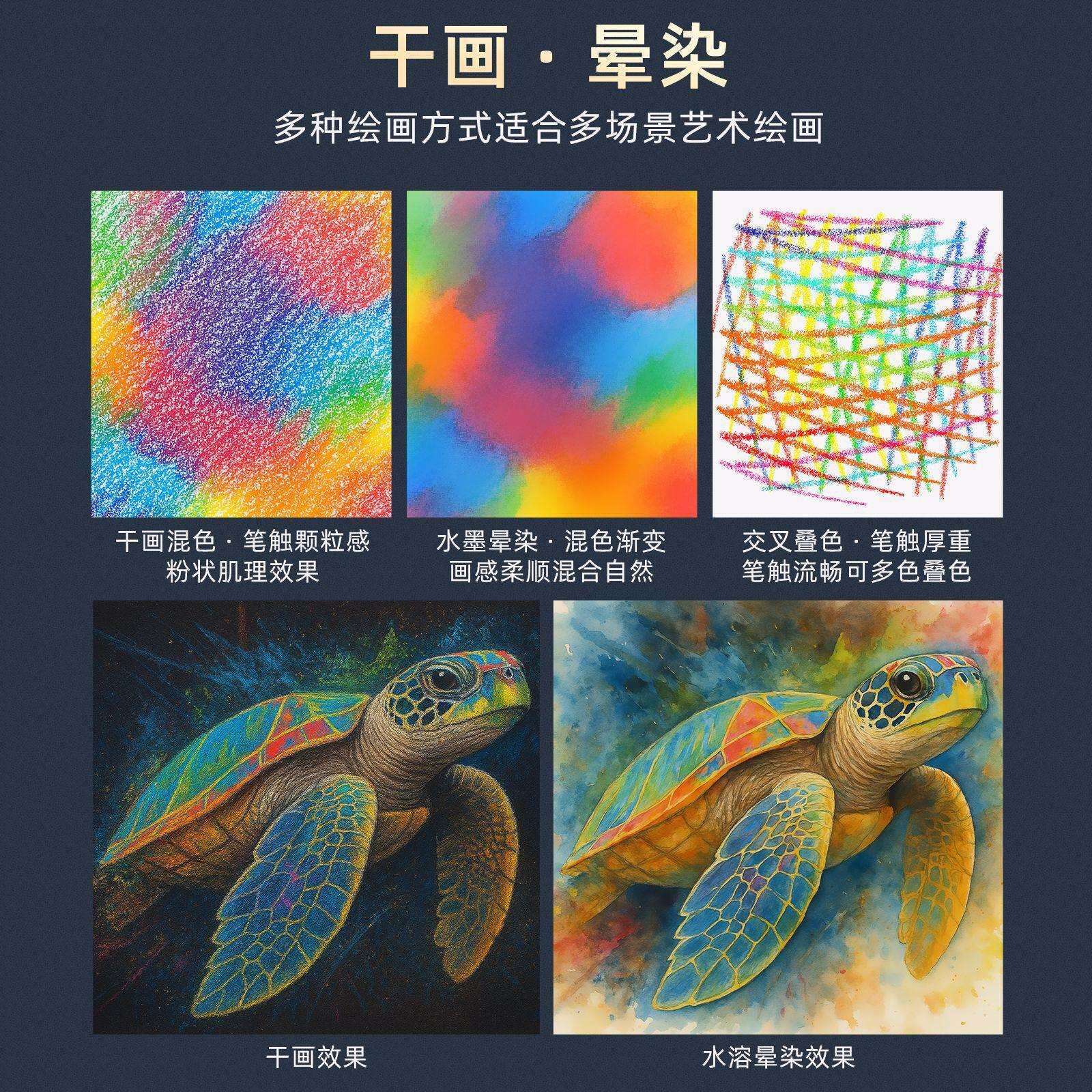 新品72色粉画铅笔套装大师级色粉彩铅笔专业绘画彩炭笔 厂家热销