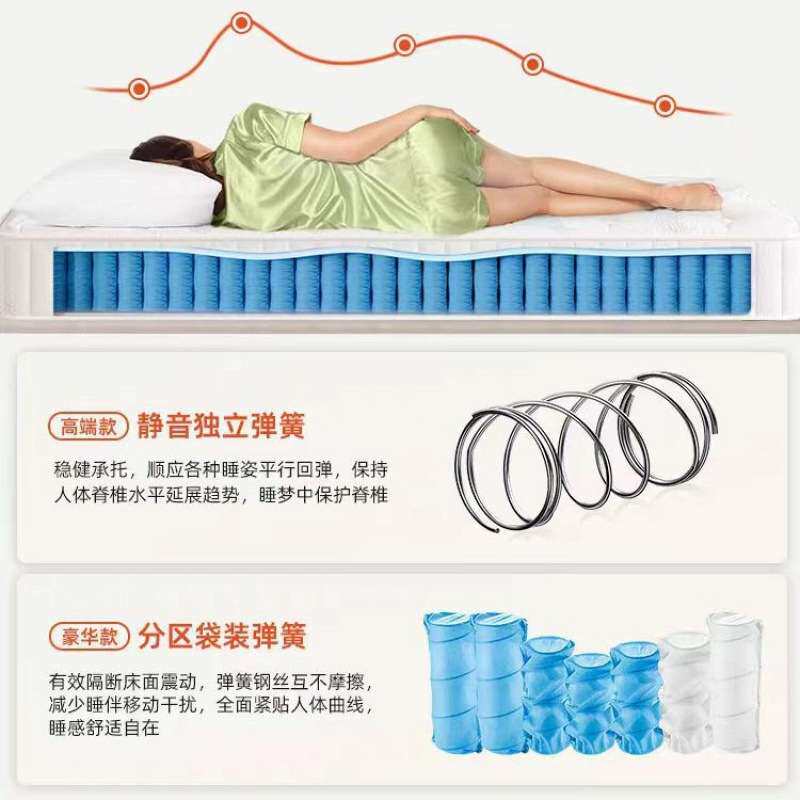 席梦思床垫软硬两用cm厚1.8米1.5m家用宿舍经济舒适型立弹簧床垫