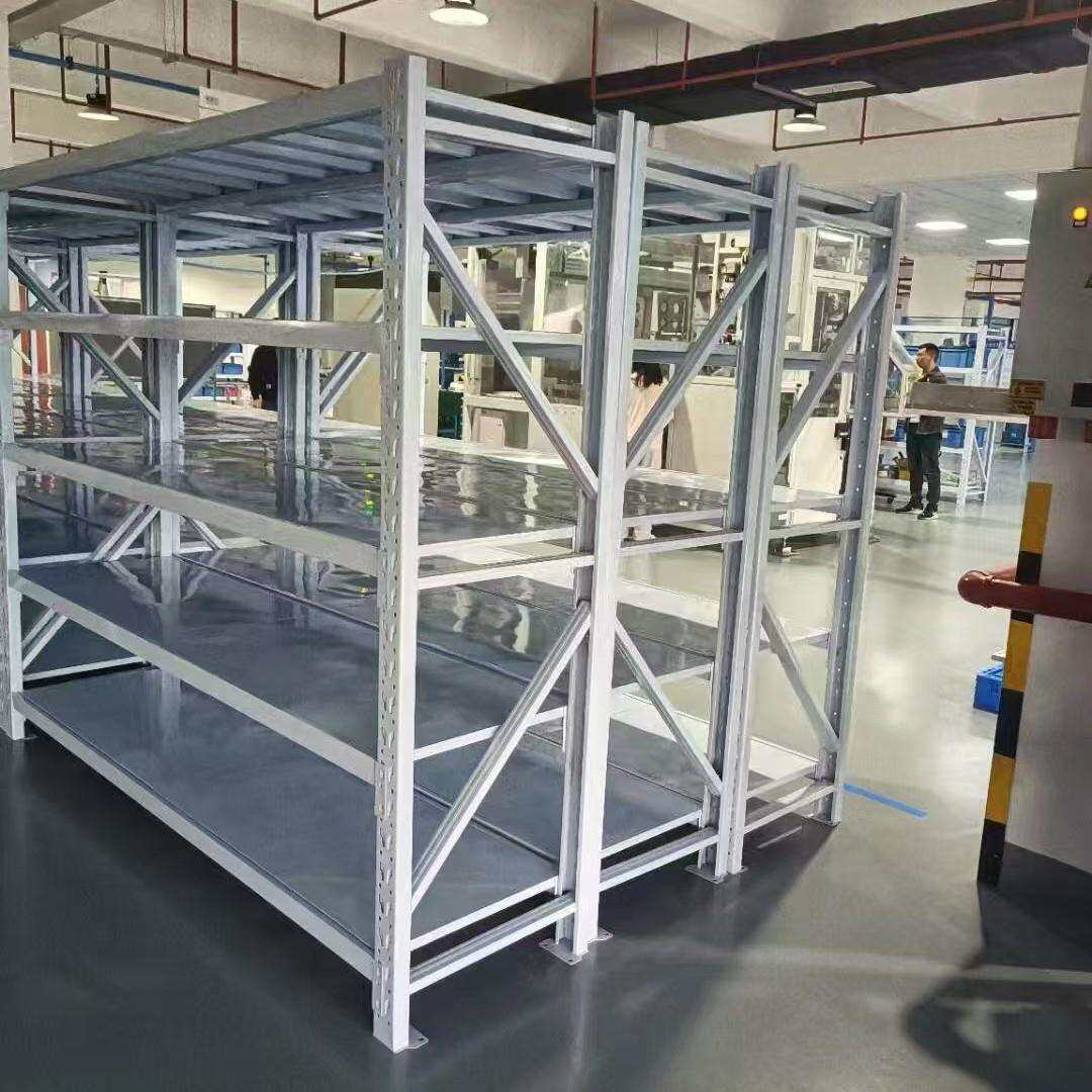 4层轻型中型仓储货架电商图文多层货架快递架子储藏室货架