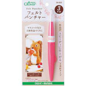 CLOVER #58602 戳戳乐用穿针(3根针) 可乐牌