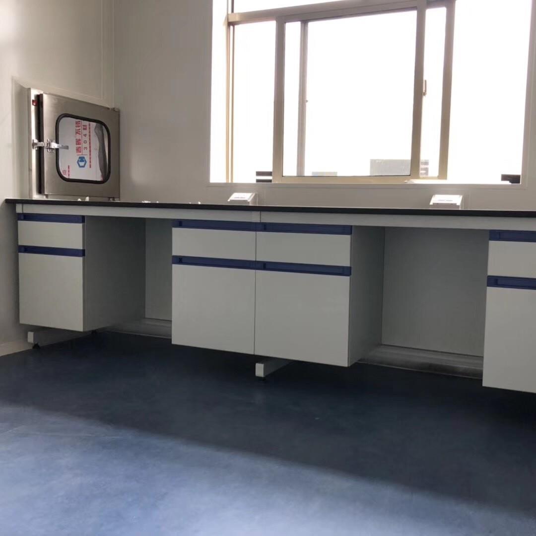 全钢实验台耐腐蚀实验室工作台化学物理操作台带通风柜配套