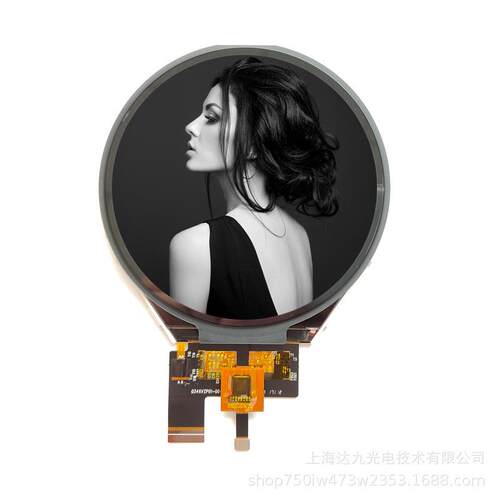 3.4寸分辨率800*800 可触摸 mipi接口 IPS TFT圆形液晶屏