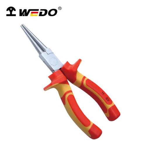 WEDO维度 绝缘圆嘴钳 德式注塑手柄 电工专用弯嘴钳 IN507C