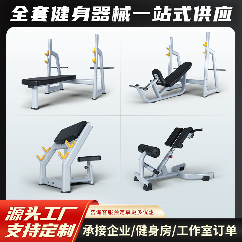 牧师椅罗马椅平卧推胸上斜举架商用健身房专用器材全套多功能家用