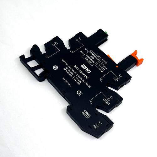 原装旺荣继电器 RY-124D超薄型继电器SRY-124ADE底座 继电器24V
