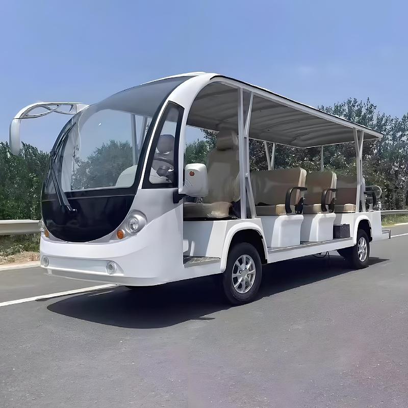 厂家供应酒店接待摆渡车旅游景区楼盘游览车新能源电动观光车