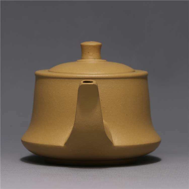 龙砂陶宜兴紫砂茶壶 黄段泥玉曲壶215毫升紫砂壶茶具套装手工