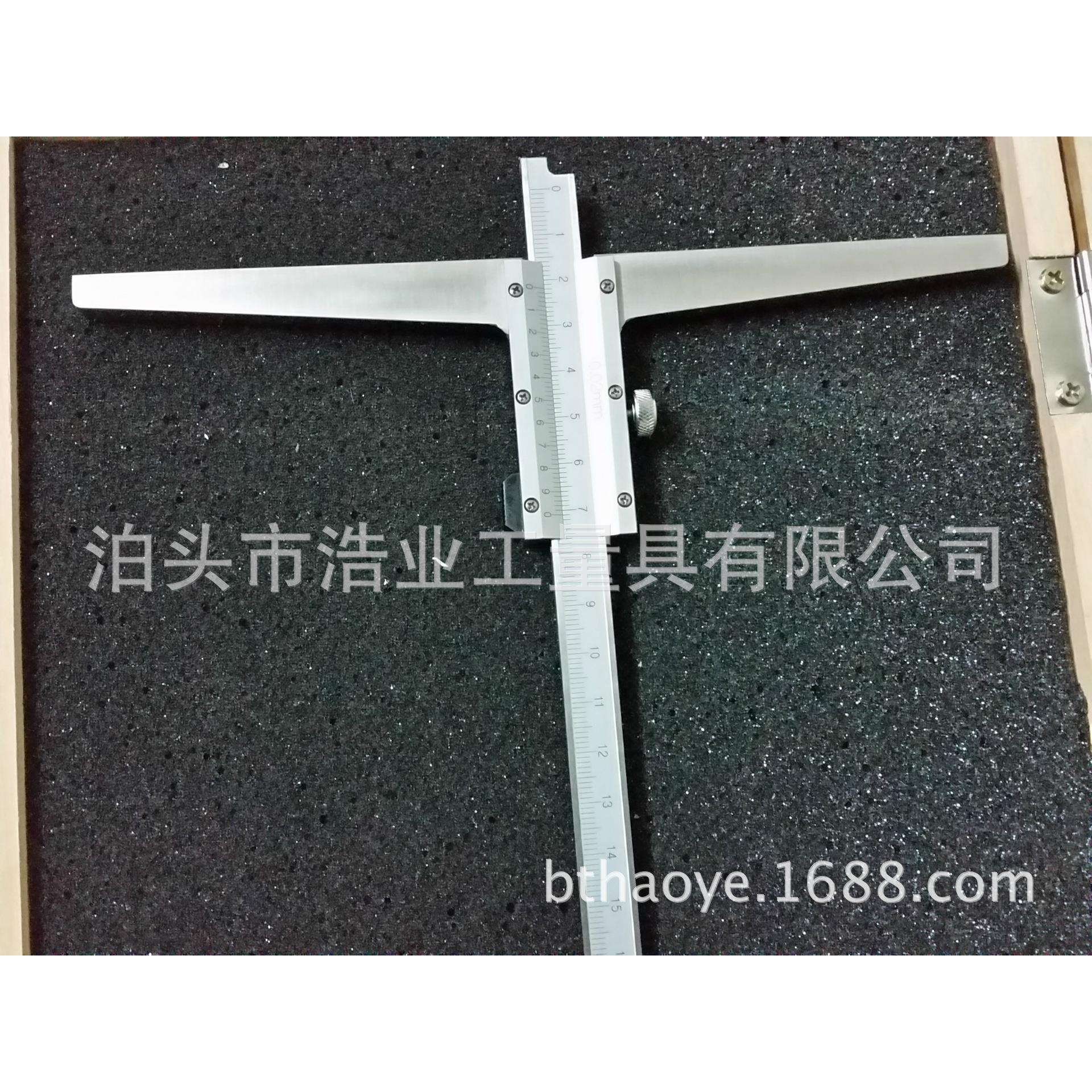 加宽量面深度游标卡尺200 加长爪深度尺300 长桥深度尺150 500