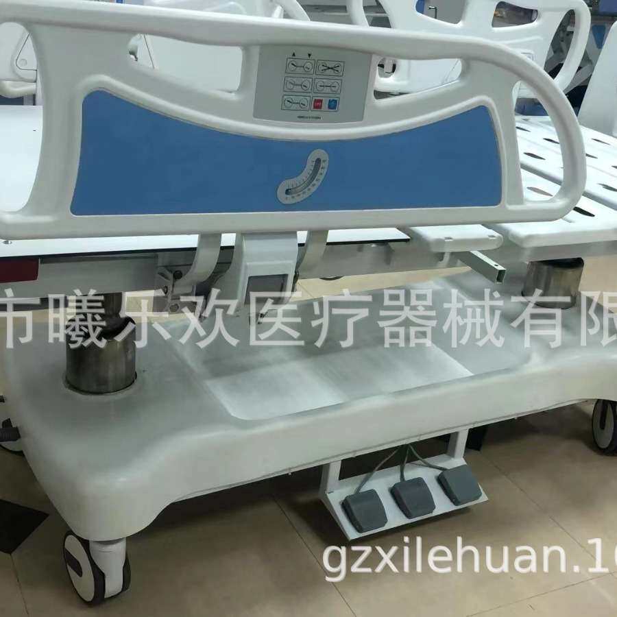 ICU电动抢救床电动五功能升降病床多功能立柱升降病床电动溶栓床