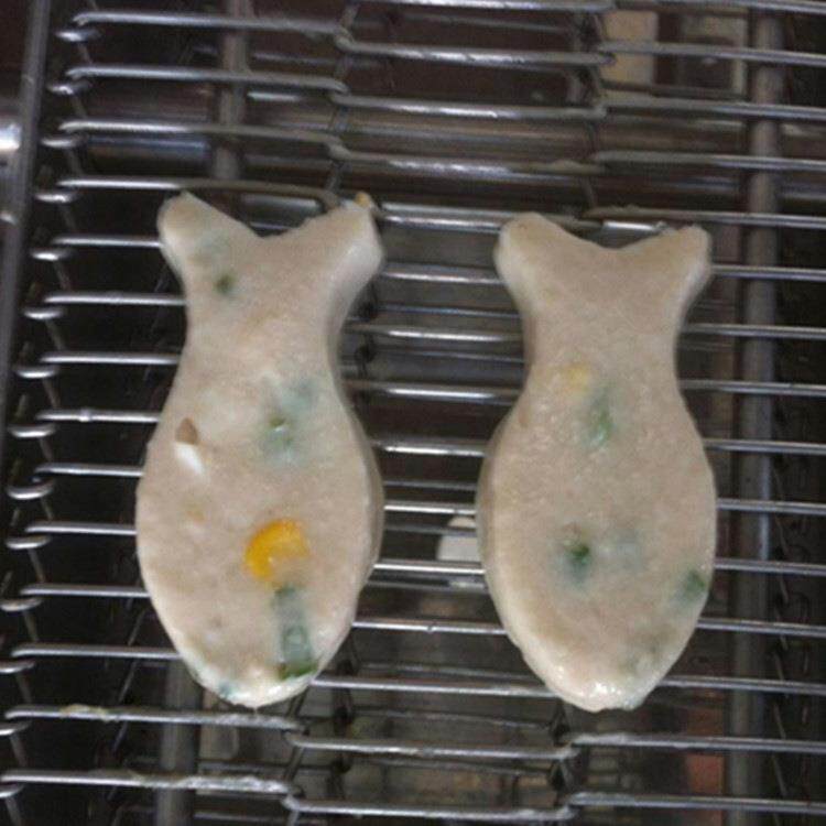 韩式小鱼饼成型机 自动鱼饼成型机 海苔虾饼上浆油炸流水线 博康