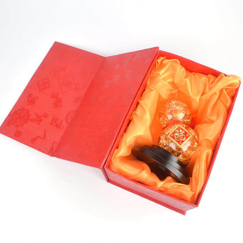 盒装金箔工艺品简约玻璃蜡烛台创意家居摆件饰品工艺品北欧客厅