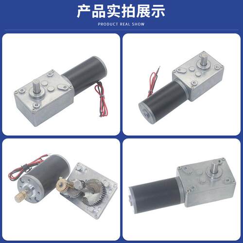 5840-31ZY直流电机自动门窗蜗轮蜗杆减速电机 广告牌窗帘机微型