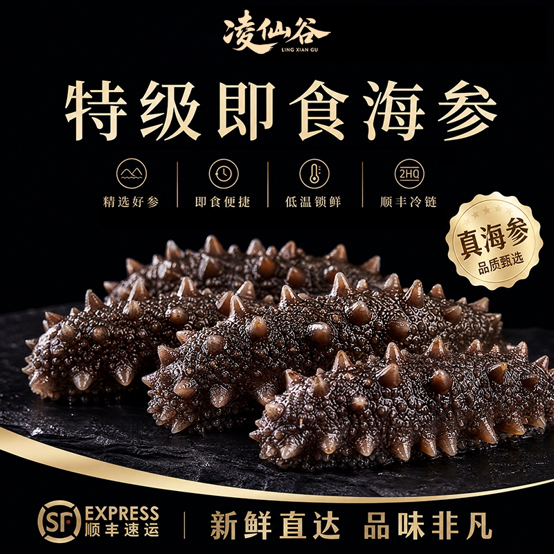 9S特级大连野生即食海参独立装