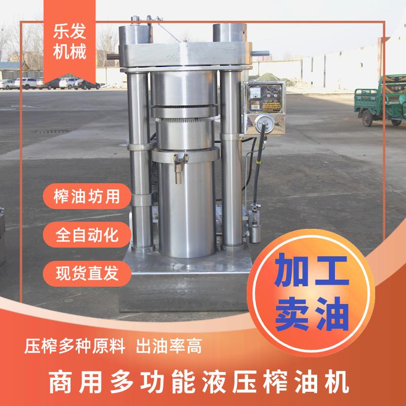 乐发全自动液压榨油机设备全套赚钱设备27斤型油坊商用核桃榨油机