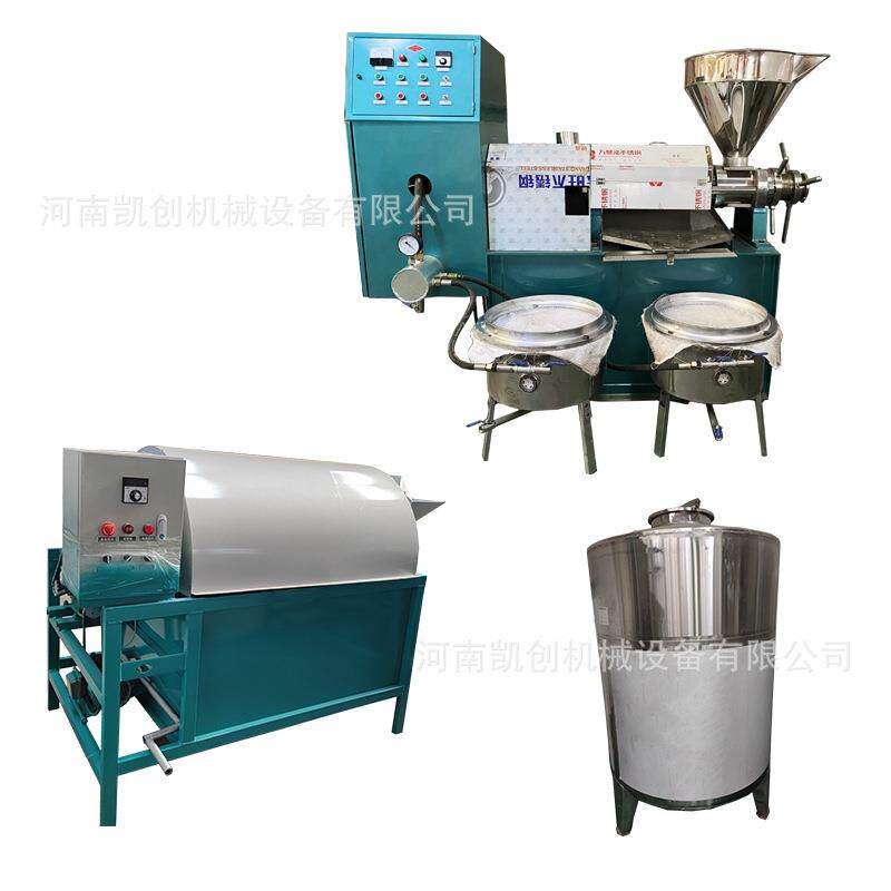 125型椰子油压榨机 全自动螺旋榨油机油坊加工菜籽大豆花生榨油机