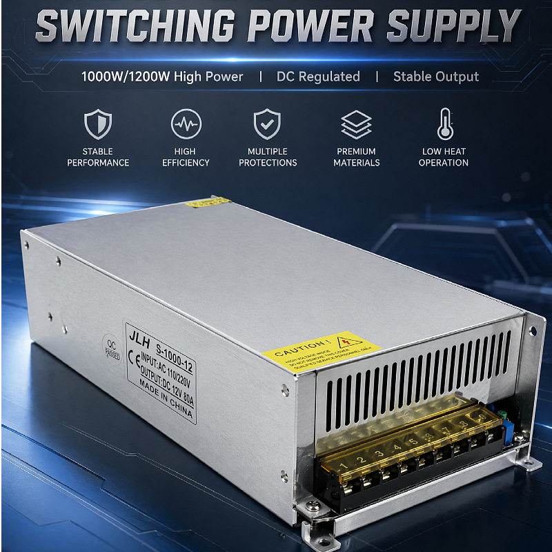 数显可调S-1000直流稳压开关电源1200W变压器220转12V24V36伏