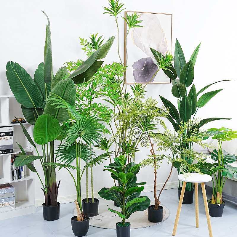 大型旅人蕉植物盆栽北欧风办公室摆件绿植室内装饰仿真绿植散尾葵