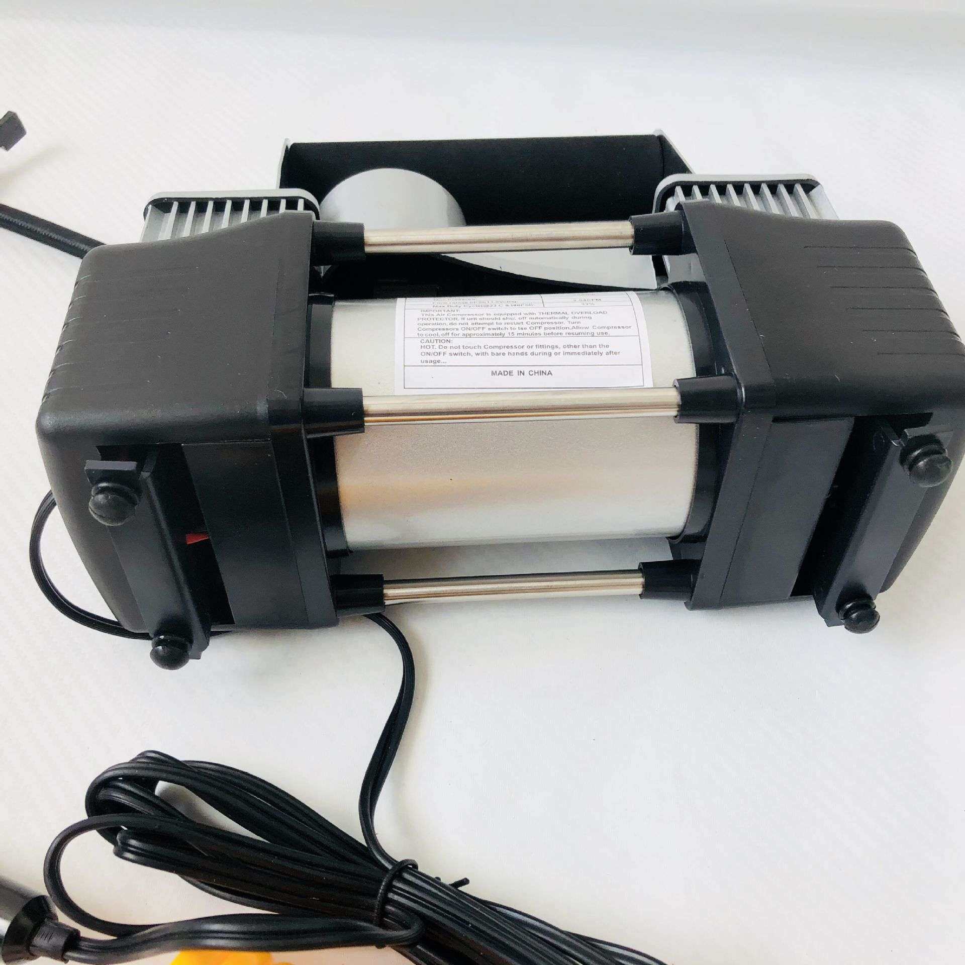 车载充气泵双缸 便携式轮胎充气机 高压大功率12v汽车快速打气泵